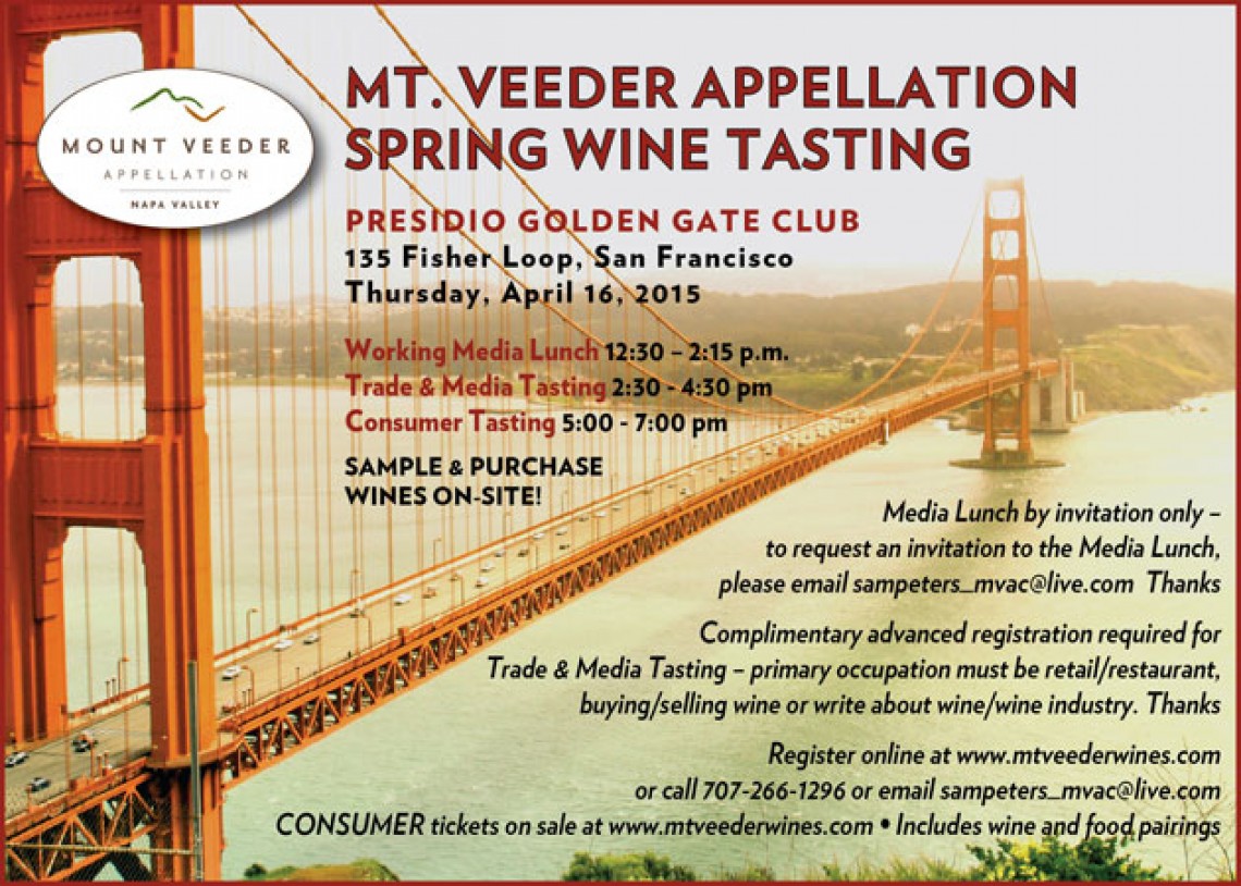  Mt. Veeder Spring Tasting in San Francisco